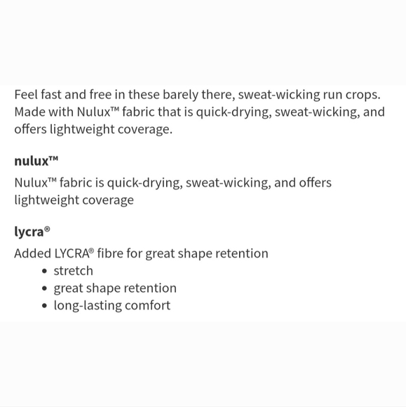 Lululemon fast & free crop II nulux 19" vivid vision - Picture 15 of 16